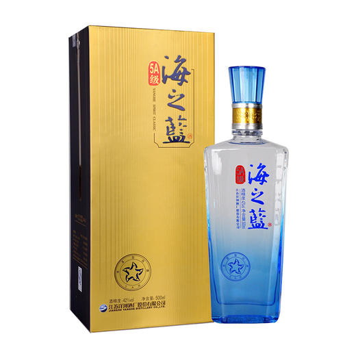【清仓特价】洋河5A级海之蓝52度500ml*1瓶外包装有损坏/瑕疵 不影响酒质 介意勿拍（306残损仓发货） 商品图1