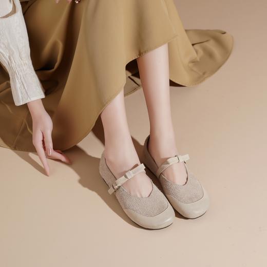 西村名物2025年春季新款轻便平底防滑舒适百搭玛丽珍单鞋X25AE14751 商品图6