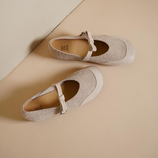 西村名物2025年春季新款轻便平底防滑舒适百搭玛丽珍单鞋X25AE14751 商品图8
