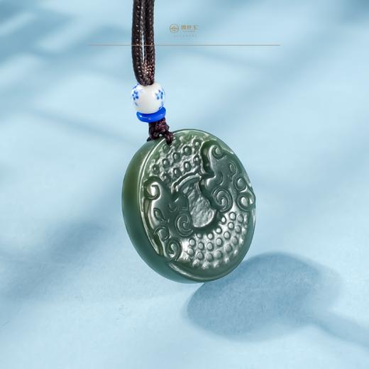 新疆国玉盟世玉和田玉【龙佑祥瑞】挂件【带证书·顺丰物流】 商品图0
