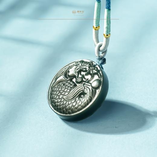 新疆国玉盟世玉和田玉 【圆佑鸱韵】挂件【带证书·顺丰物流】 商品图3