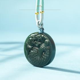 新疆国玉盟世玉和田玉 【圆佑鸱韵】挂件【带证书·顺丰物流】