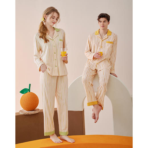 【范丞丞同款】睡衣女莫代尔棉质春秋季情侣男家居服套装换季春夏款 商品图4