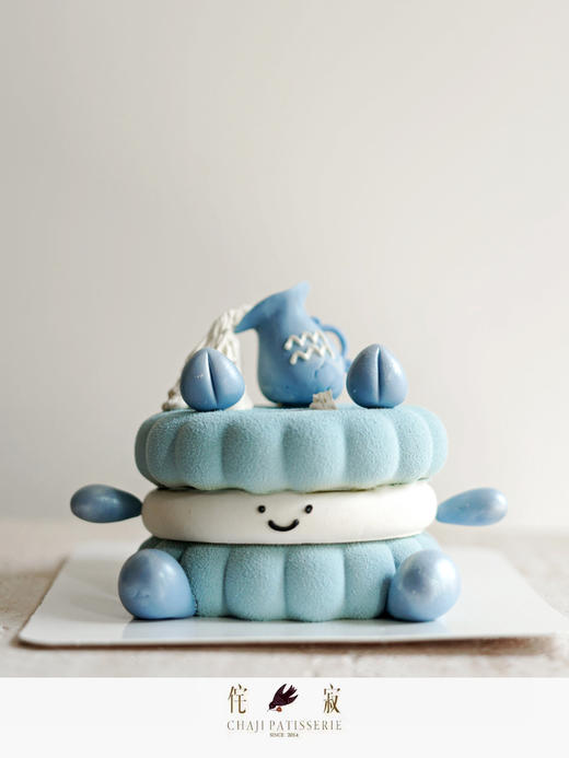 水瓶座慕斯(很小）（翻糖比较沉，收到尽快食用） 商品图0