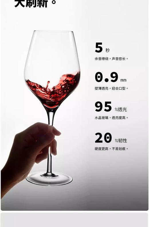 【清仓特惠5折，仅2套，无货退款】轻奢高档红酒杯香槟杯包装礼盒套装水晶葡萄酒杯高脚杯结婚送礼凯洛诗红杆葡萄酒对杯 商品图1