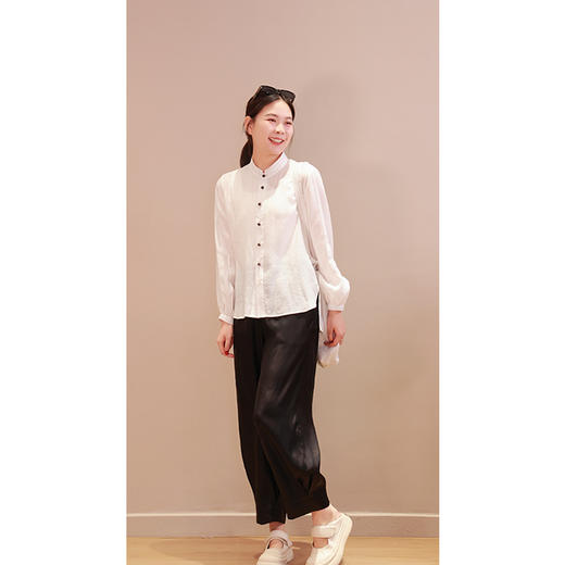 【2026东衣作】休闲裤（25709022玄色） 商品图1