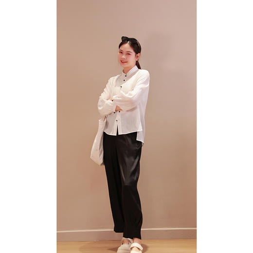 【2026东衣作】休闲裤（25709022玄色） 商品图2