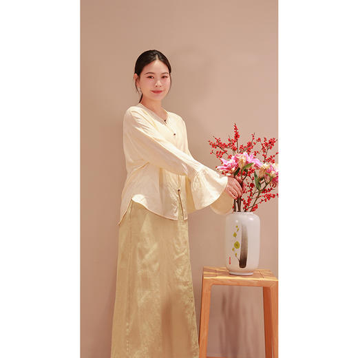 【抖音专属】峦华•半裙（25706011春草色） 商品图3