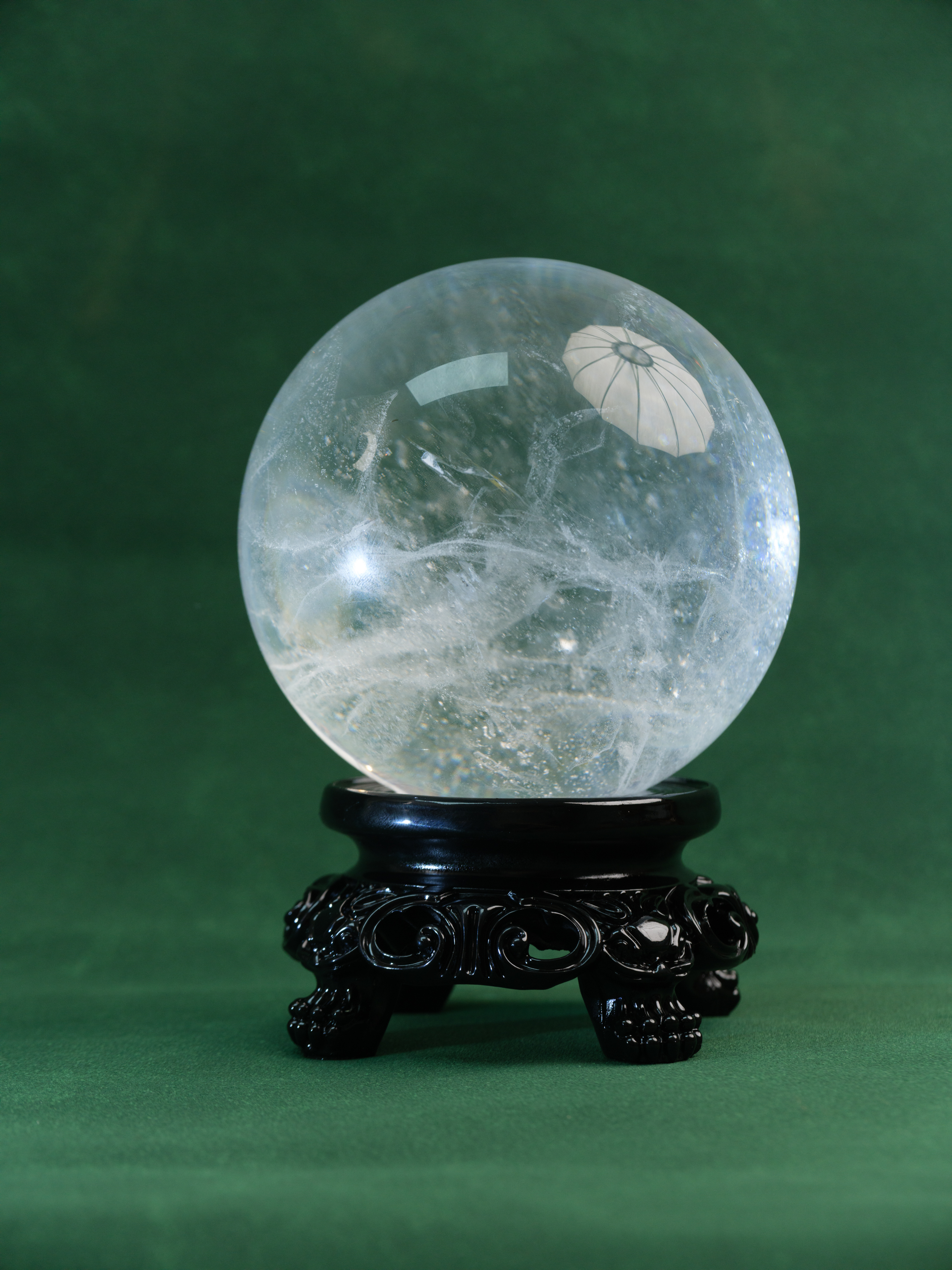 白水晶球 约尺寸13cm【器悟雅玩】