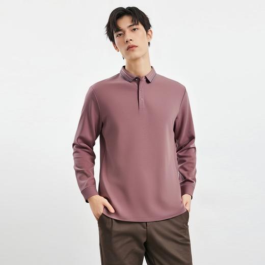 【双面含桑蚕丝】罗蒙男士经典polo衫男长袖t恤男春秋男士polo衫 商品图6