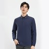 【双面含桑蚕丝】罗蒙男士经典polo衫男长袖t恤男春秋男士polo衫 商品缩略图4