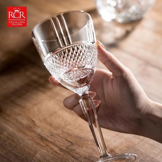 rcr水晶玻璃红酒杯高脚杯起泡酒香槟杯奢华葡萄酒杯家用结婚礼物闪耀威士忌/水杯通用6只装 商品图1