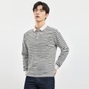 【桑蚕丝混纺】罗蒙春秋男士海魂衫商务polo衫男长袖百搭男士polo衫长袖T恤男 商品缩略图5