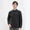 【双面含桑蚕丝】罗蒙男士经典polo衫男长袖t恤男春秋男士polo衫 商品缩略图9