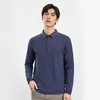 【福利款】罗蒙男士仿丝光polo衫男长袖t恤男商务男士polo衫长袖 商品缩略图2