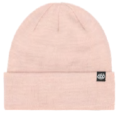 25/26 686帽STANDARD ROLL UP BEANIE SMOKEY PINK