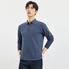 【双面含桑蚕丝】罗蒙男士经典polo衫男长袖t恤男春秋男士polo衫 商品缩略图3