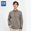 【桑蚕丝混纺】罗蒙春秋男士海魂衫商务polo衫男长袖百搭男士polo衫长袖T恤男 商品缩略图0
