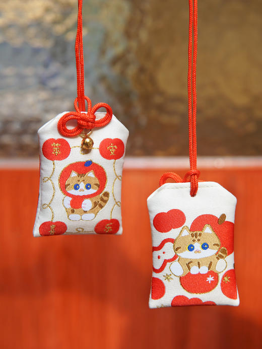 妙吉Mewji丨原创可爱猫咪卷卷御守 商品图0