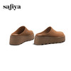 Safiya/索菲娅2025春磨砂包头厚底增高休闲一脚蹬拖鞋 SFD1110275 商品缩略图9