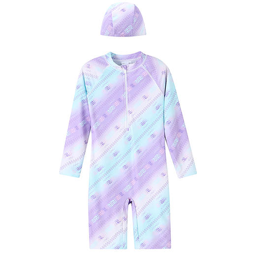 女童连体长袖泳衣套装夏季新款安奈儿童装JG527056 商品图7