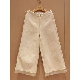 【抖音专属】中腰阔腿裤(21709056B米汤娇)