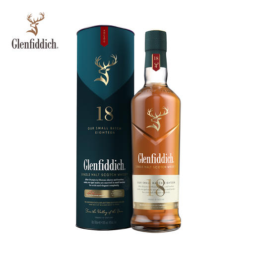 【行货】苏格兰格兰菲迪18年单一麦威士忌 700ml*1瓶 商品图0
