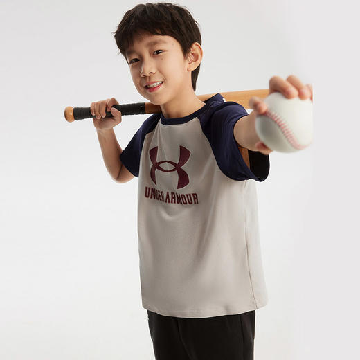 【特惠福利】Under Armour安德玛儿童圆领短袖T恤241101019超低折扣 商品图3
