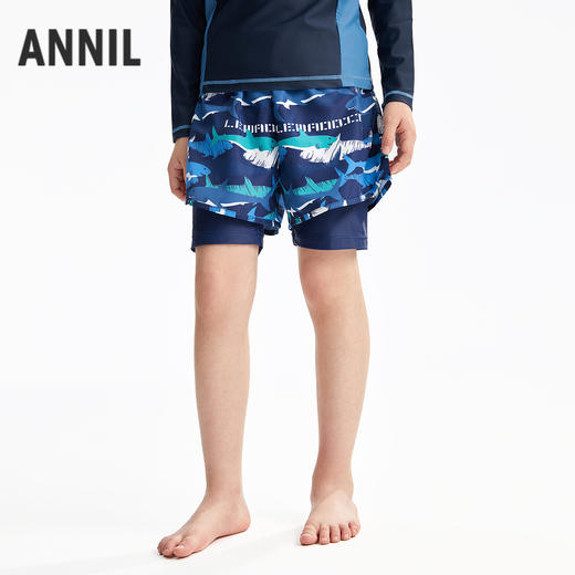 男童平角泳裤套装夏季新款安奈儿童装JB527059 商品图1