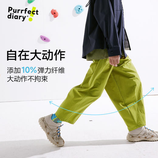 【轻量】【咕噜日记】童装儿童登山裤中大童九分裤男女童户外长裤休闲PCK2502 商品图4