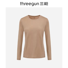 Threegun三枪 金钻羊毛圆领长袖女衫-24424A021