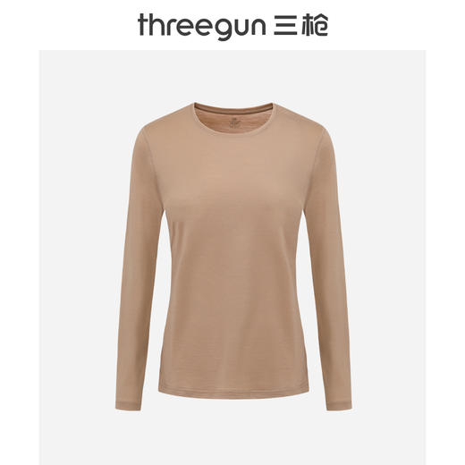 Threegun三枪 金钻羊毛圆领长袖女衫-24424A021 商品图0