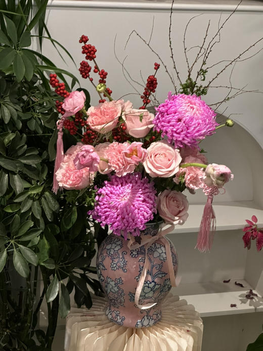 新年限定  富贵雍容瓶花一套 商品图2