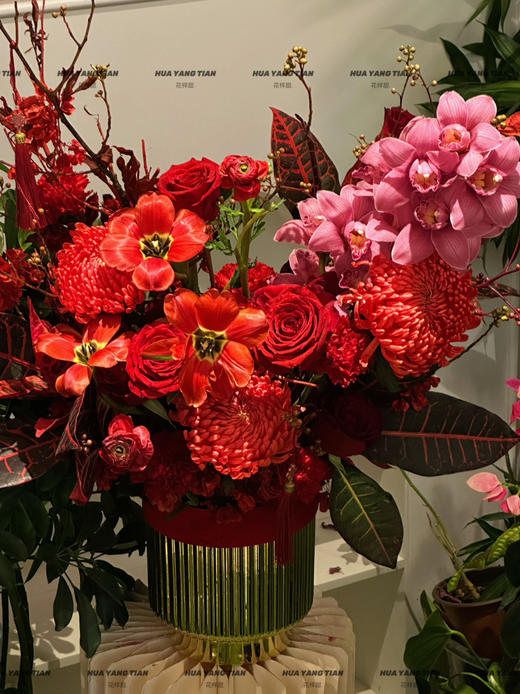 新年限定  花开富贵喜盈盈/陶瓷花盆 商品图0