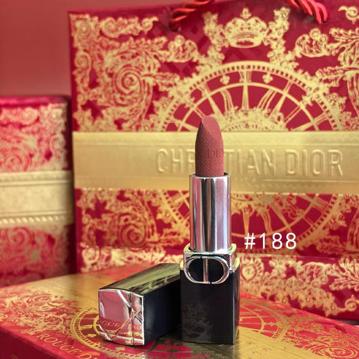 [小滋心选]【蛇年限定 送礼盒礼袋】DIOR迪奥口红小样礼盒新款（蛇年限定1.5g*5)丝绒 #188+丝绒 #217+丝绒 #228+丝绒 #720+丝绒 #999 到手5支明星色号，送人不出错！ 商品图6