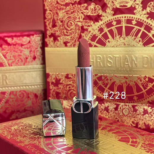[小滋心选]【蛇年限定 送礼盒礼袋】DIOR迪奥口红小样礼盒新款（蛇年限定1.5g*5)丝绒 #188+丝绒 #217+丝绒 #228+丝绒 #720+丝绒 #999 到手5支明星色号，送人不出错！ 商品图5