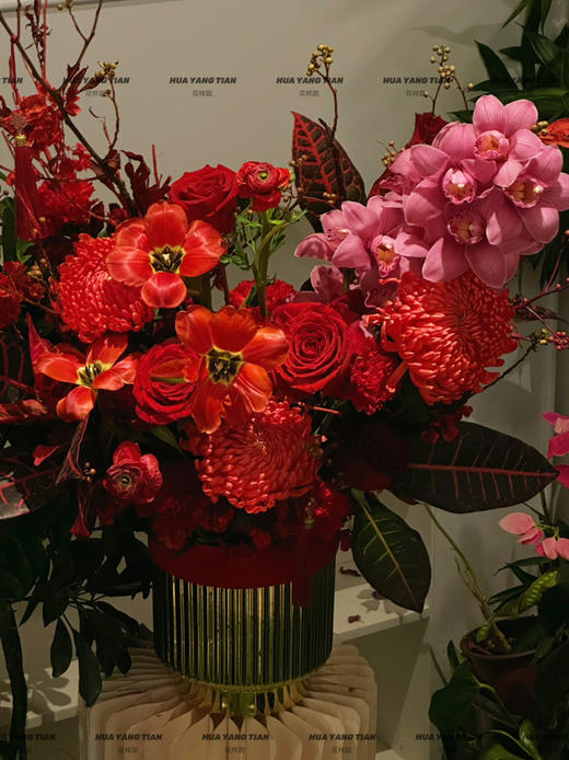 新年限定  花开富贵喜盈盈/陶瓷花盆 商品图1