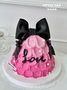 撞色翻糖蝴蝶结（加高款）