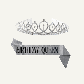 生日派对皇冠头饰肩带套餐