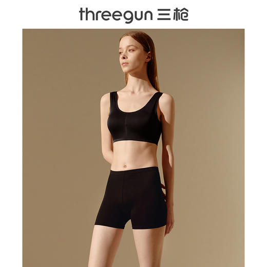 Threegun三枪 女士三分打底安全裤（1条装）-50666B011 商品图1