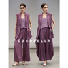 【限时秒杀】COCOBELLA假两件干练马甲夏中长款叠穿西装马夹附腰带WS3011 商品缩略图2