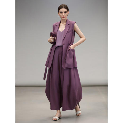 【限时秒杀】COCOBELLA设计师款立体廓形灯笼半身裙夏商务通勤长裙HS3118 商品图4