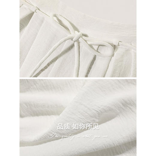 COCOBELLA高腰捏褶气质阔腿裤25春商务垂坠直筒休闲裤PA3027 商品图3