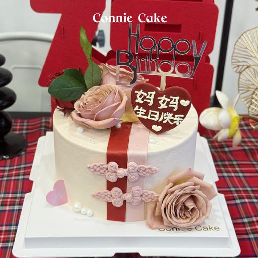 新中式盘扣鲜花款妈妈婆婆蛋糕 商品图0