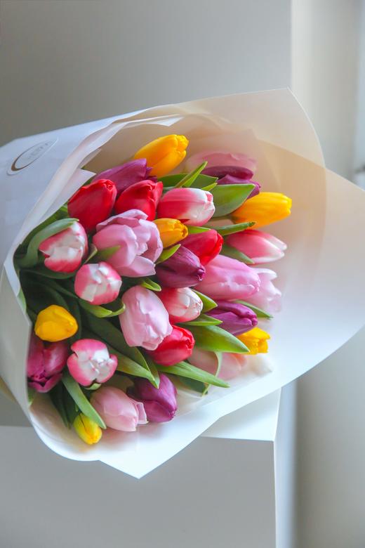 混合郁金香花束 商品图3