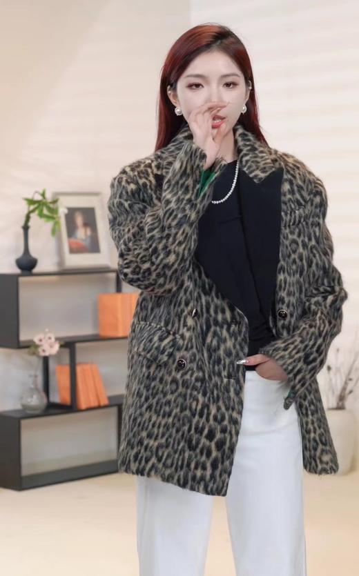 S3臣禾 豹纹大衣K214013077 商品图3