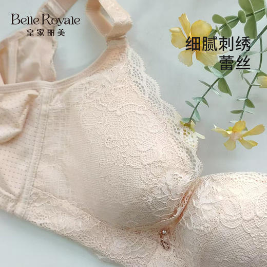 【特价商品不退不换】皇家丽美调整型内衣无钢圈聚拢收副乳中厚杯文胸WW1816-3 商品图2