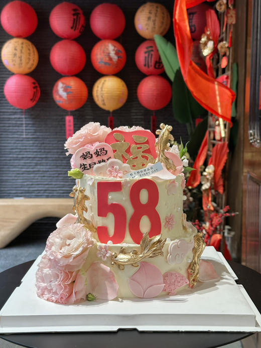 漂亮妈妈的鲜花蛋糕，请提前3天以上预定 商品图1