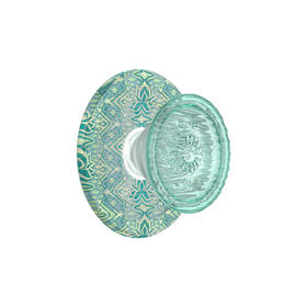 1【白莲花度假村】莲花水波·MagSafe圆啪嗒 MAGSAFE磁吸手机气囊支架 Round圆啪嗒系列 水波 绿色 植物花卉 国风