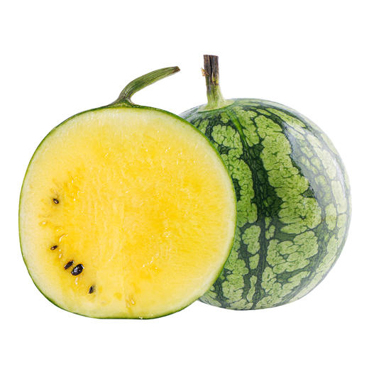 新鲜水果 冰淇淋黄心西瓜 1枚（每枚3.5斤左右） 商品图0